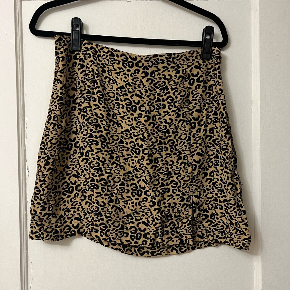 Free People Cheetah Print Mini Skirt - NWT